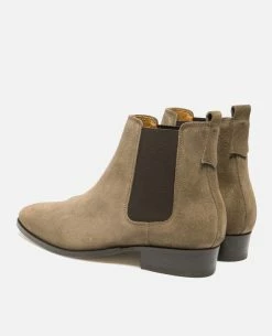 KOST Chelsea Boots à Talons Croûte Velours Taupe Homme 23 KOST Chelsea Boots à Talons Croûte Velours Taupe Homme -kost paris shop DOUG5 1B 10 dc9d