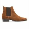 KOST Chelsea Boots à Talons Croûte Velours Marron Homme -kost paris shop DOUG5 47 02 48a2