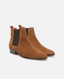 KOST Chelsea Boots à Talons Croûte Velours Marron Homme 23 KOST Chelsea Boots à Talons Croûte Velours Marron Homme -kost paris shop DOUG5 47 12 b50a
