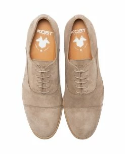 KOST Richelieu Croûte Velours Beige Homme -kost paris shop EASY5 1B 04 e1c2