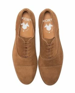 KOST Richelieu Croûte Velours Marron Homme -kost paris shop EASY5 47 04 7c1f