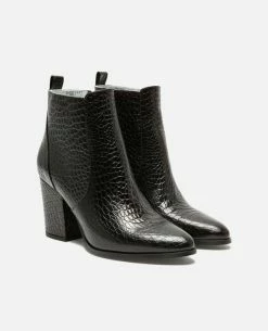 KOST Bottines à Talons Cuir Effet Croco Femme -kost paris shop ELSAC 1S 12 871d