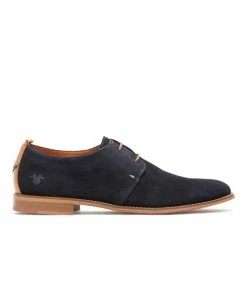 KOST Derbies Croûte Velours Bleu Homme