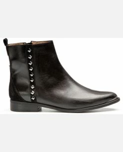 KOST Boots Croûte Velours Noir Femme -kost paris shop ESPIEGLE1 02 02 9360