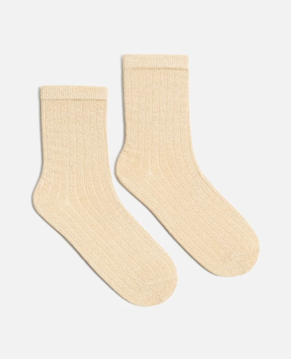 KOST Chaussettes Beige Made In France Femme 6 KOST Chaussettes Beige Made In France Femme – Image 4