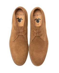 KOST Chukka Boots Croûte Velours Cognac Homme -kost paris shop GALLANT5 47 04 c4de