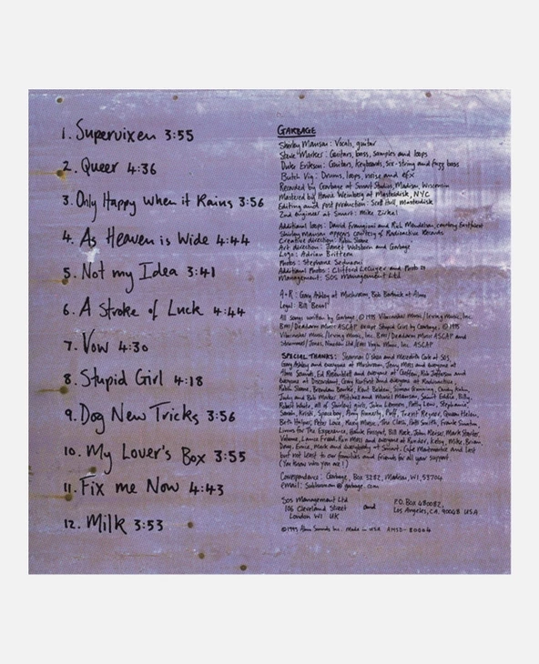 KOST Album Vinyle - GARBAGE 5 KOST Album Vinyle - GARBAGE – Image 3