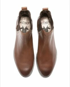 KOST Chelsea Boots Cuir Marron Femme -kost paris shop HARPER73 07 04 9227