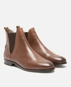 KOST Chelsea Boots Cuir Marron Femme -kost paris shop HARPER73 07 08 5778