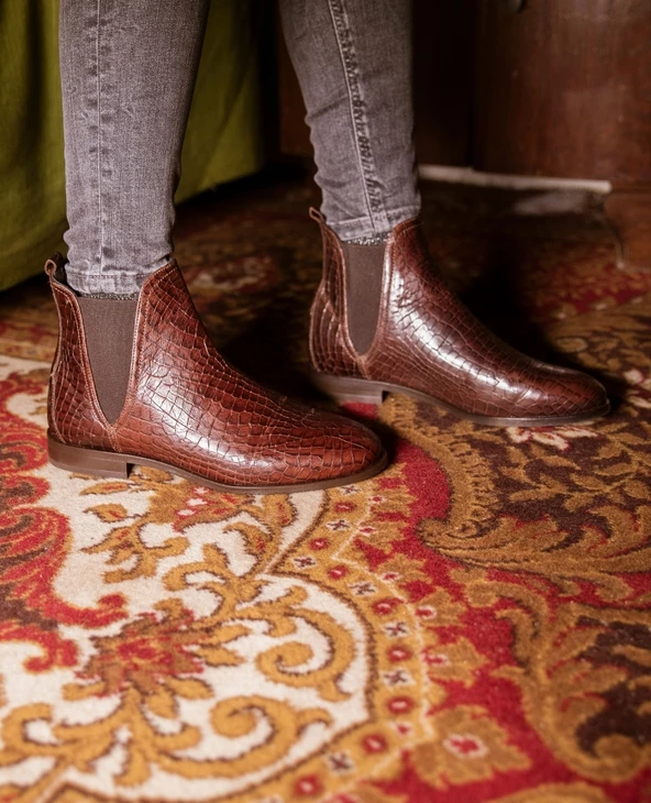 KOST Chelsea Boots Cuir Tannage Végétal Marron Femme 12 KOST Chelsea Boots Cuir Tannage Végétal Marron Femme – Image 10