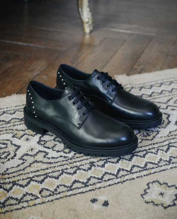 KOST Derbies Cuir Semelle Crantée Femme 5 KOST Derbies Cuir Semelle Crantée Femme – Image 3