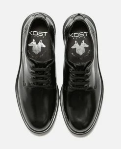 KOST Derbies Cuir Verni Semelle Crantée Femme