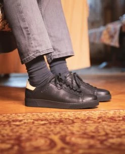 KOST Sneakers Cuir Tannage Végétal Noir Homme -kost paris shop HOMERUN2BVGT 02 13 7660