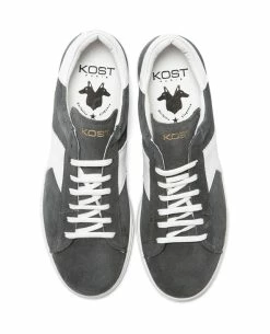 KOST Sneakers Croûte Velours Gris Mixte -kost paris shop HOMERUNL5 NO 04 623b
