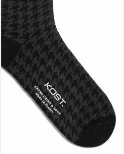 KOST Chaussettes Made In France Coton Bio Noir Et Gris Homme 10 KOST Chaussettes Made In France Coton Bio Noir Et Gris Homme -kost paris shop HOUNDSTOOTH JZ 03 cf4b