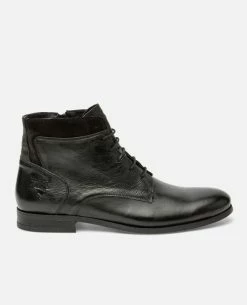 KOST Boots Cuir à Lacets Noir Homme -kost paris shop HOWARD35 02 07 3ace