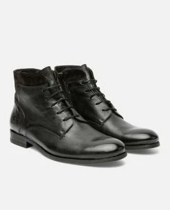 KOST Boots Cuir à Lacets Noir Homme -kost paris shop HOWARD35 02 08 ccdb