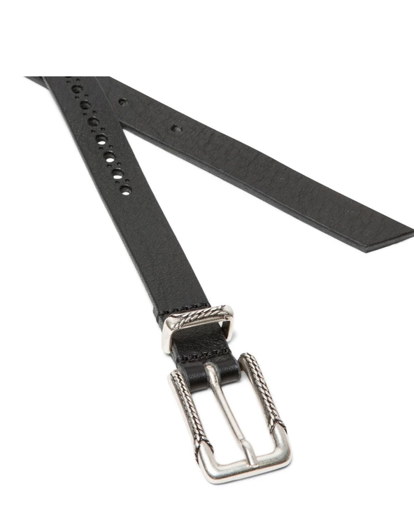 KOST Ceinture Femme Made In France Cuir Tannage Végétal Noir 10 KOST Ceinture Femme Made In France Cuir Tannage Végétal Noir – Image 8