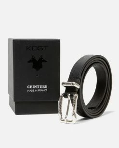 KOST Ceinture Femme Made In France Cuir Tannage Végétal Noir 16 KOST Ceinture Femme Made In France Cuir Tannage Végétal Noir -kost paris shop JANIS 02 12 71ca