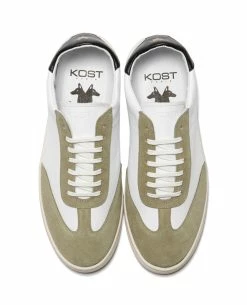 KOST Sneakers Cuir Blanc Et Kaki Made In France Homme 15 KOST Sneakers Cuir Blanc Et Kaki Made In France Homme -kost paris shop JERRY EH 04 291f