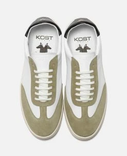 KOST Sneakers Cuir Blanc Et Kaki Made In France Homme 20 KOST Sneakers Cuir Blanc Et Kaki Made In France Homme -kost paris shop JERRY EH 09 21b1
