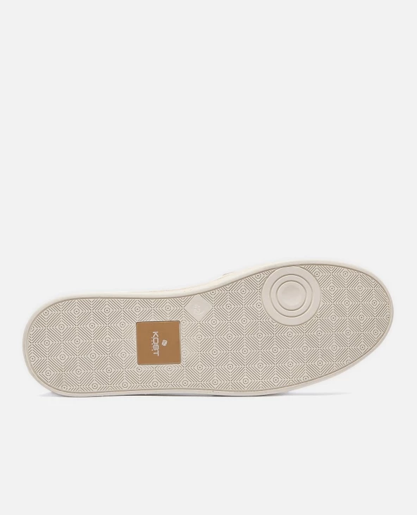 KOST Sneakers Cuir Blanc Et Kaki Made In France Homme 12 KOST Sneakers Cuir Blanc Et Kaki Made In France Homme – Image 10