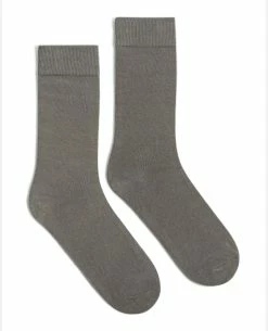 KOST Chaussettes Grises Made In France Coton Bio Homme