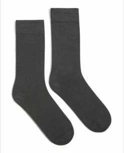 KOST Chaussettes Gris Foncé Made In France Coton Bio Homme