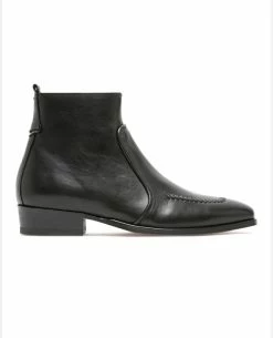 KOST Boots Cuir Noir Femme