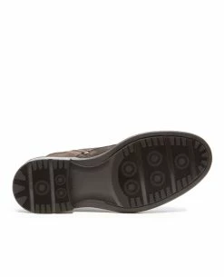 KOST Bottines à Lacets Croûte Velours Marron Foncé Homme -kost paris shop JIMMY59 08 06 fb1a