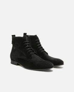 KOST Boots à Lacets Croûte Velours Noir Homme -kost paris shop JOE5 02 12 4c80