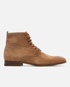 KOST Boots à Lacets Croûte Velours Taupe Homme -kost paris shop JOE5 1B 07 cc26