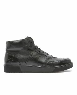 KOST Sneakers Cuir Tannage Végétal Noir Femme