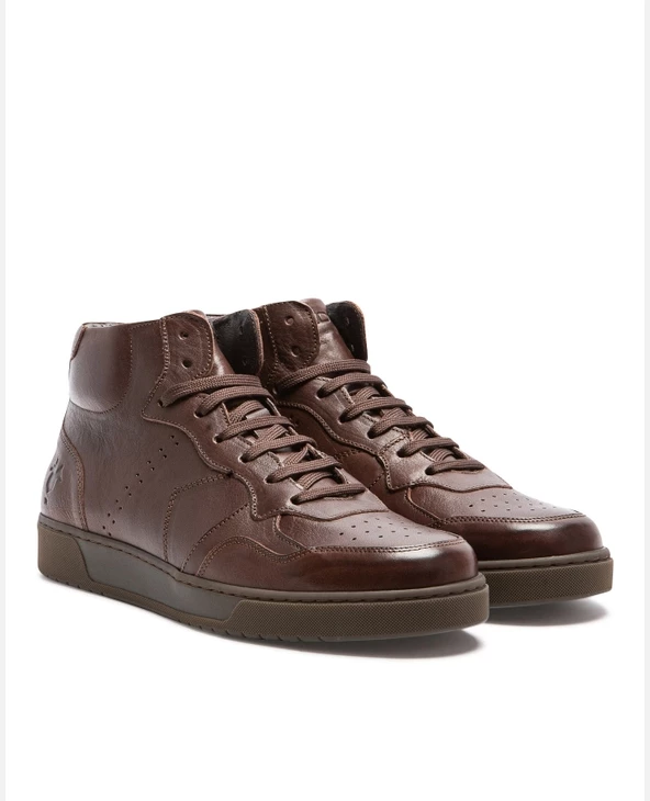 KOST Sneakers Cuir Tannage Végétal Marron Homme 4 KOST Sneakers Cuir Tannage Végétal Marron Homme – Image 2