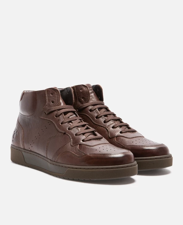 KOST Sneakers Cuir Tannage Végétal Marron Homme 9 KOST Sneakers Cuir Tannage Végétal Marron Homme – Image 7