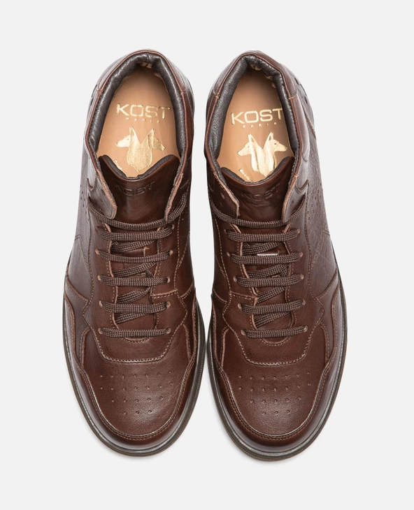 KOST Sneakers Cuir Tannage Végétal Marron Homme 10 KOST Sneakers Cuir Tannage Végétal Marron Homme – Image 8