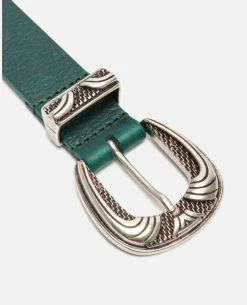 KOST Ceinture Made In France Cuir Tannage Végétal Vert Foncé Mixte -kost paris shop KEITH F4 08 bf7d