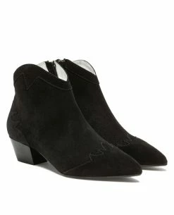 KOST Boots à Talons Style Western Croûte Velours Noir Femme 19 KOST Boots à Talons Style Western Croûte Velours Noir Femme -kost paris shop LUNA5 02 03 f328
