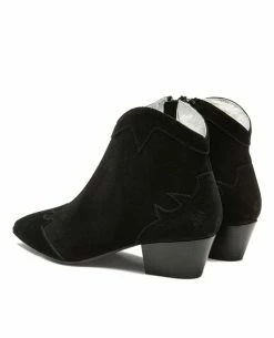 KOST Boots à Talons Style Western Croûte Velours Noir Femme 21 KOST Boots à Talons Style Western Croûte Velours Noir Femme -kost paris shop LUNA5 02 05 22dd