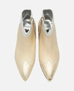KOST Boots Cuir Doré Femme