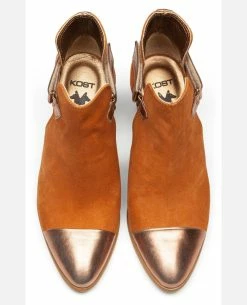 KOST Boots Croûte Velours Marron Femme -kost paris shop LURA52 9L 04 039f