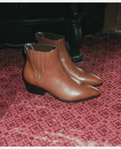 KOST Chelsea Boots Cuir Marron Femme -kost paris shop LYNA 07 11 2190