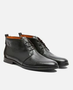 KOST Chukka Boots Cuir Noir Homme -kost paris shop MADISON51 02 08 cba8