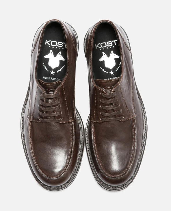 KOST Derbies Cuir Tannage Végétal Marron Homme 10 KOST Derbies Cuir Tannage Végétal Marron Homme – Image 8