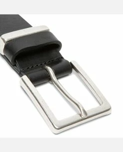 KOST Ceinture Made In France Cuir Tannage Végétal Noir Homme