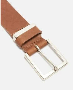 KOST Ceinture Made In France Cuir Tannage Végétal Tabac Homme -kost paris shop MICK EK 08 dbc2