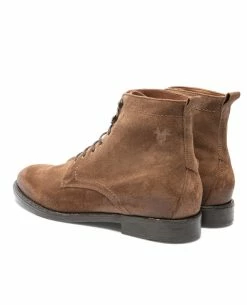 KOST Bottines à Lacets Croûte Velours Marron Homme -kost paris shop MILITANT5 1B 05 b7b2