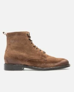 KOST Bottines à Lacets Croûte Velours Marron Homme -kost paris shop MILITANT5 1B 07 a3bc