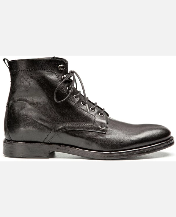 KOST Bottines à Lacets Cuir Noir Homme 6 KOST Bottines à Lacets Cuir Noir Homme – Image 4