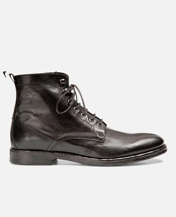 KOST Bottines à Lacets Cuir Noir Homme 10 KOST Bottines à Lacets Cuir Noir Homme – Image 8